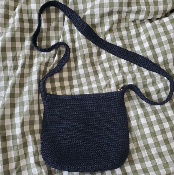 The Sak Navy Crochet Crossbody Bag - Picture 2 of 3